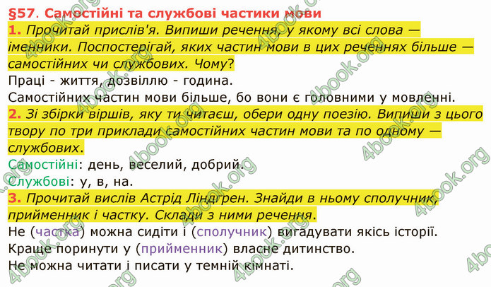 ГДЗ Українська мова 4 клас Остапенко 1 частина