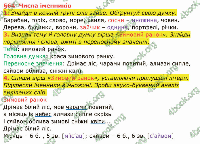 ГДЗ Українська мова 4 клас Остапенко 1 частина