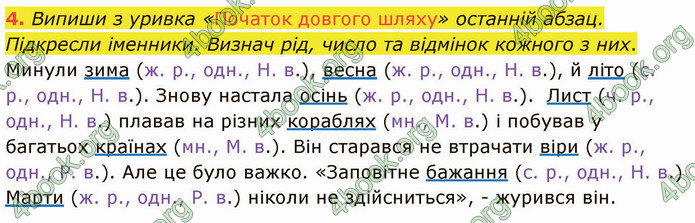 ГДЗ Українська мова 4 клас Остапенко 1 частина