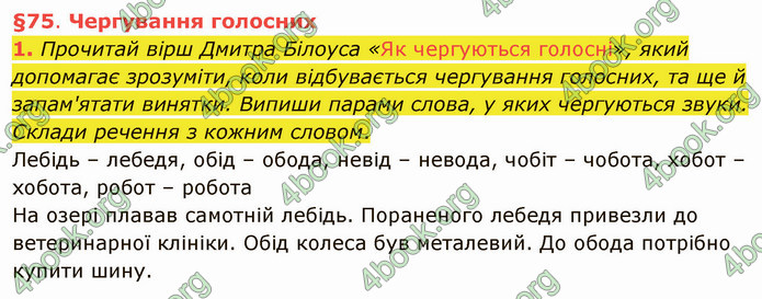 ГДЗ Українська мова 4 клас Остапенко 1 частина