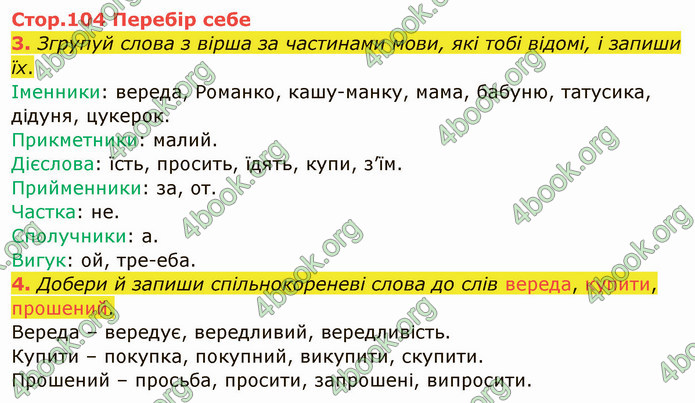 ГДЗ Українська мова 4 клас Остапенко 1 частина