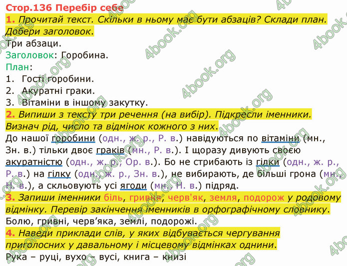 ГДЗ Українська мова 4 клас Остапенко 1 частина