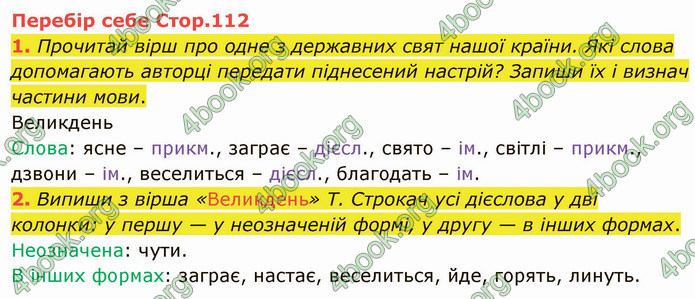 ГДЗ Українська мова 4 клас Остапенко 2 частина