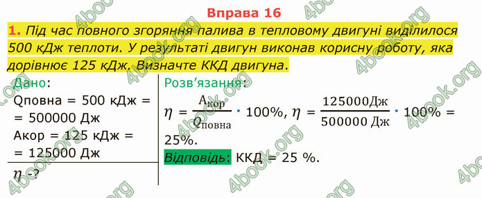 Відповіді Фізика 8 клас Бар’яхтар 2021. ГДЗ