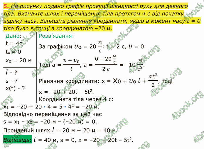 Відповіді Фізика 9 клас Бар’яхтар. ГДЗ