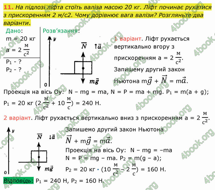 Відповіді Фізика 9 клас Бар’яхтар. ГДЗ