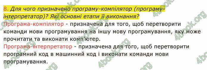 ГДЗ Інформатика 8 клас Ривкінд 2021