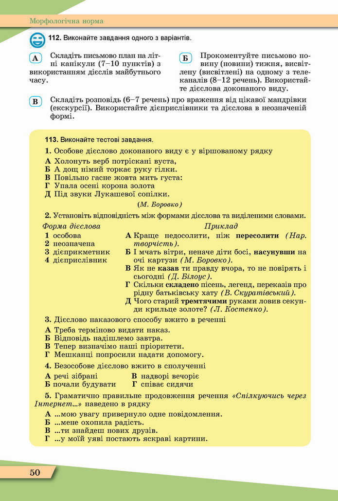 Українська мова 11 клас Заболотний 2019
