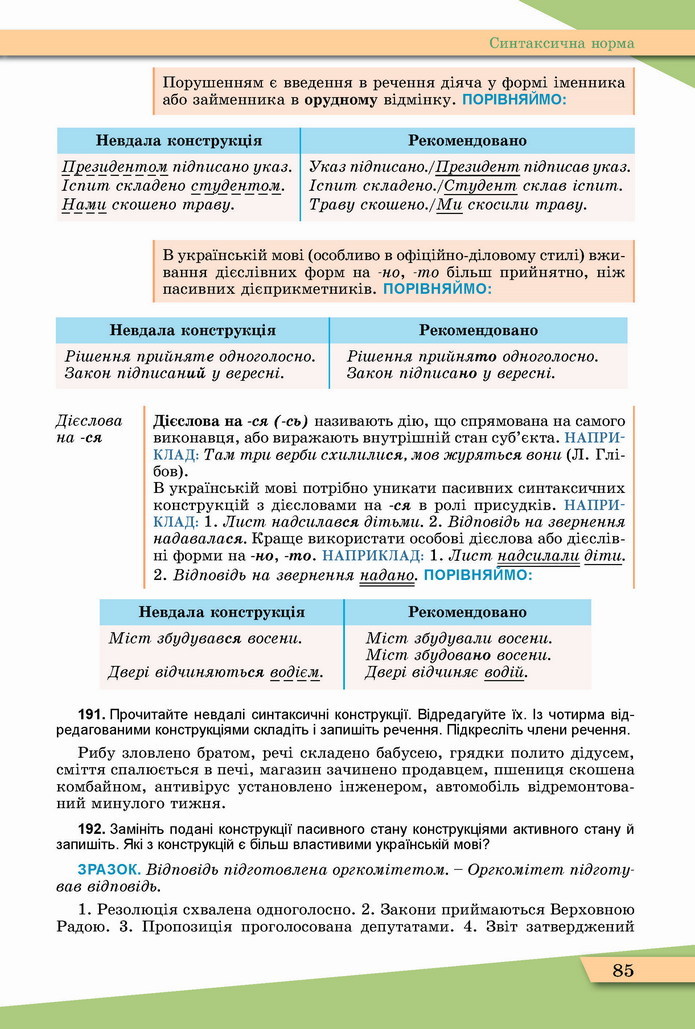 Українська мова 11 клас Заболотний 2019