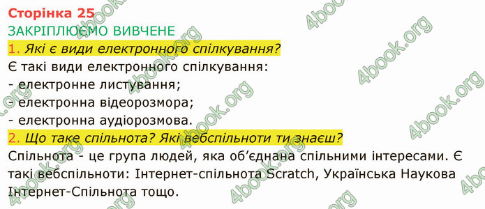 ГДЗ Інформатика 4 клас Корнієнко 2021