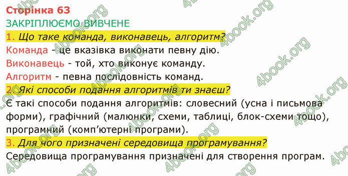 ГДЗ Інформатика 4 клас Корнієнко 2021