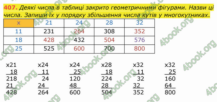 ГДЗ Математика 4 клас Заїка (1 частина)