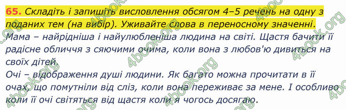 ГДЗ Українська мова 5 клас Глазова 2022