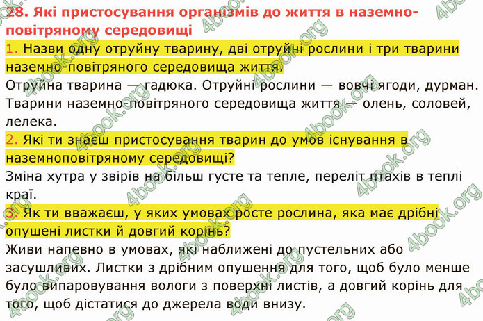 ГДЗ Пізнаємо природу 5 клас Коршевнюк