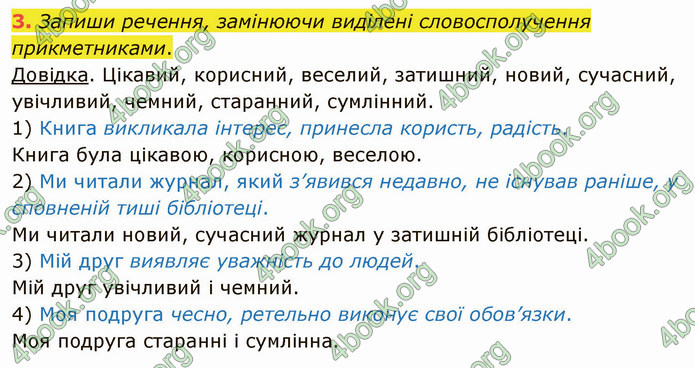 ГДЗ Зошит Українська мова 4 клас Большакова