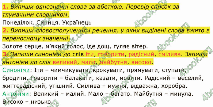 ГДЗ Зошит Українська мова 4 клас Большакова