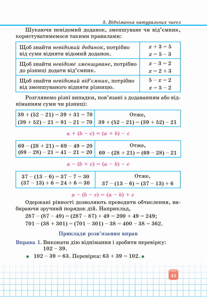 Математика 5 клас Кравчук