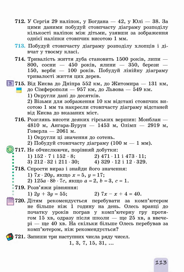 Математика 5 клас Істер 2022