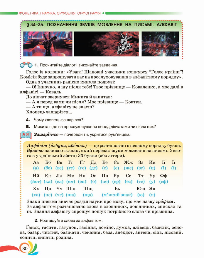 Українська мова 5 клас Авраменко 2022