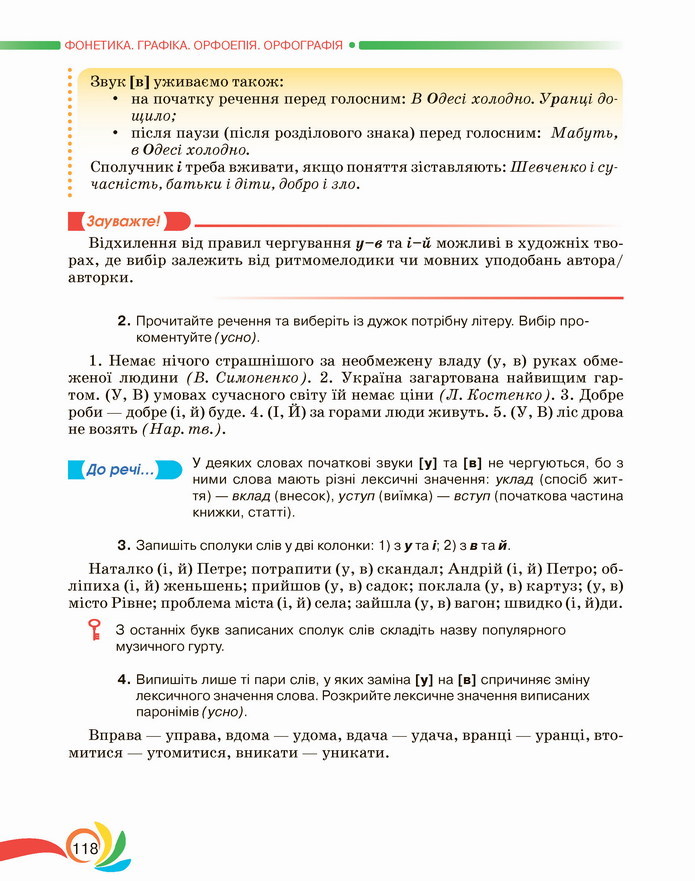 Українська мова 5 клас Авраменко 2022