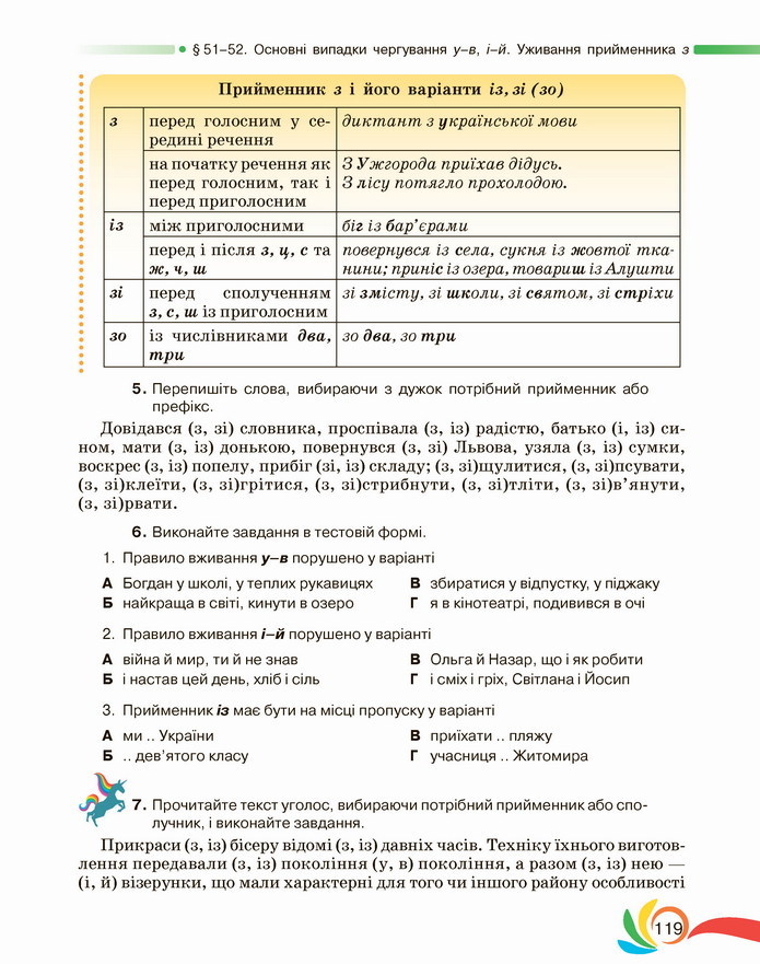 Українська мова 5 клас Авраменко 2022