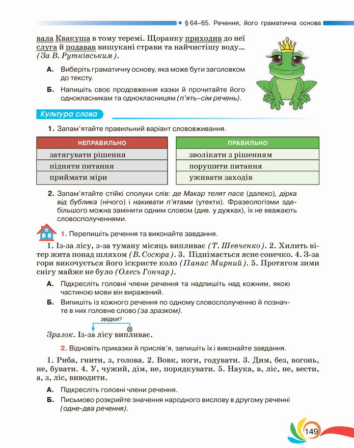 Українська мова 5 клас Авраменко 2022