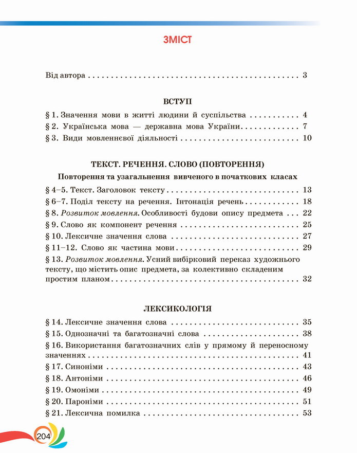 Українська мова 5 клас Авраменко 2022