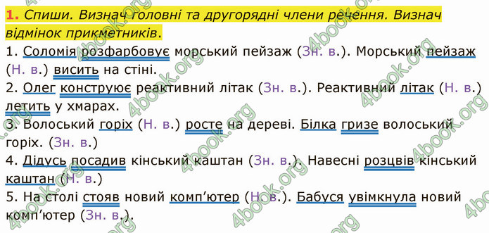 ГДЗ Зошит Українська мова 4 клас Большакова