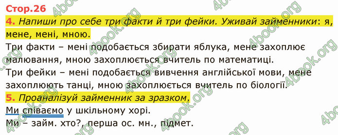 ГДЗ Зошит Українська мова 4 клас Большакова