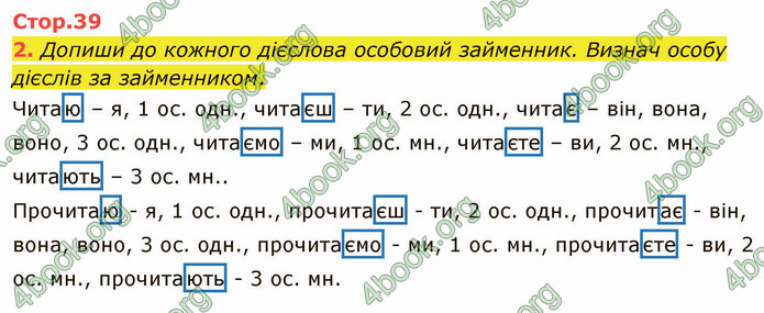 ГДЗ Зошит Українська мова 4 клас Большакова