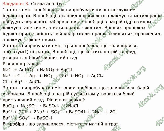 Відповіді Хімія 9 клас Григорович. ГДЗ