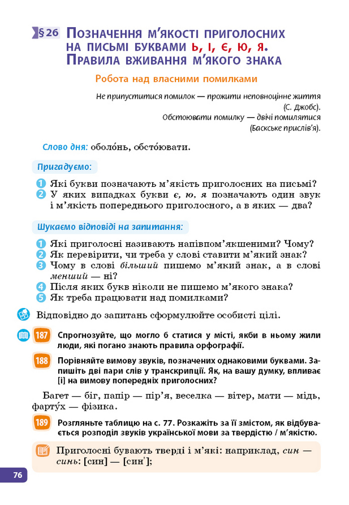 Українська мова 5 клас Голуб 2022