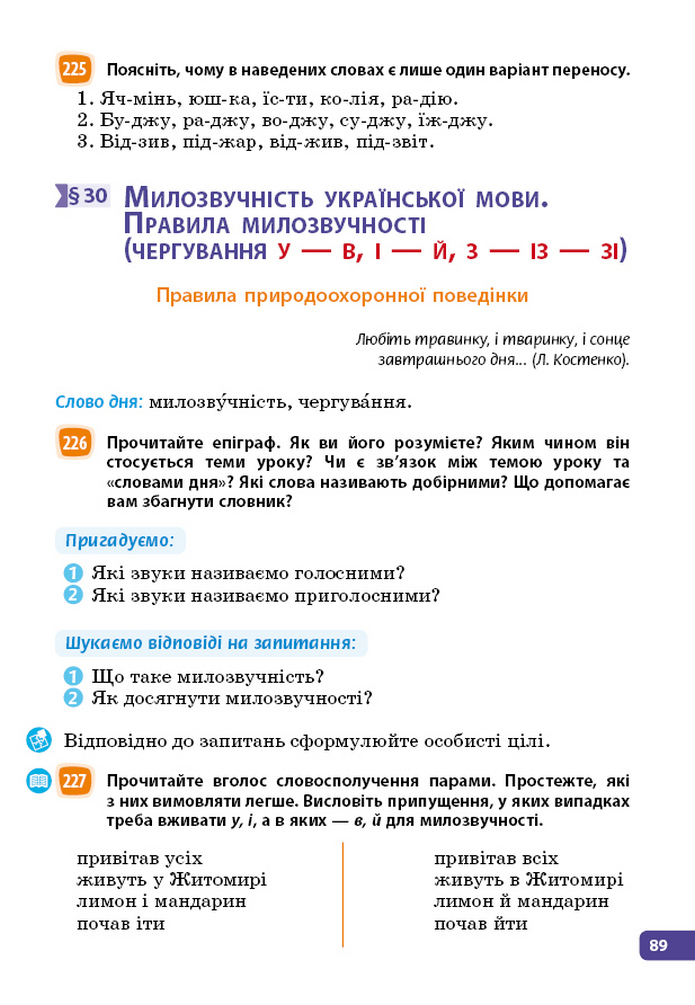 Українська мова 5 клас Голуб 2022