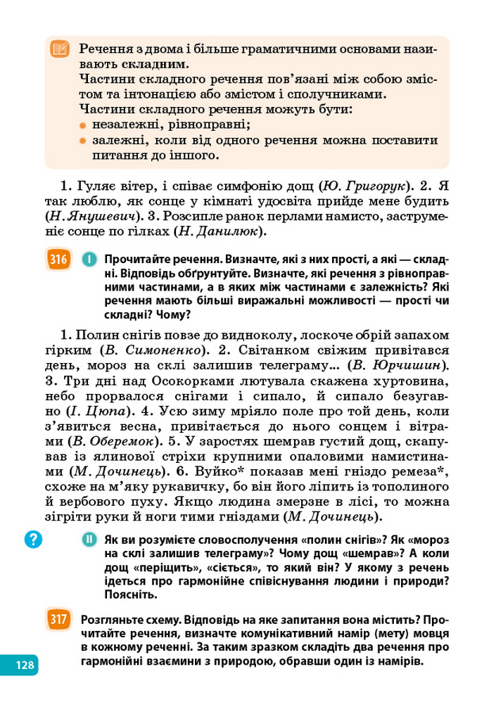 Українська мова 5 клас Голуб 2022