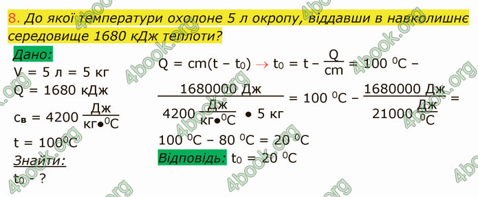 Відповіді Фізика 8 клас Засєкіна 2021-2016