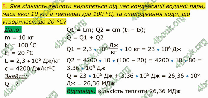 Відповіді Фізика 8 клас Засєкіна 2021-2016