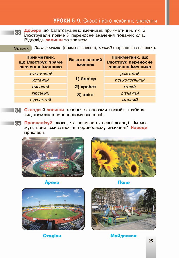 Українська мова 5 клас Онатій