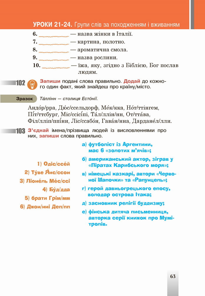 Українська мова 5 клас Онатій