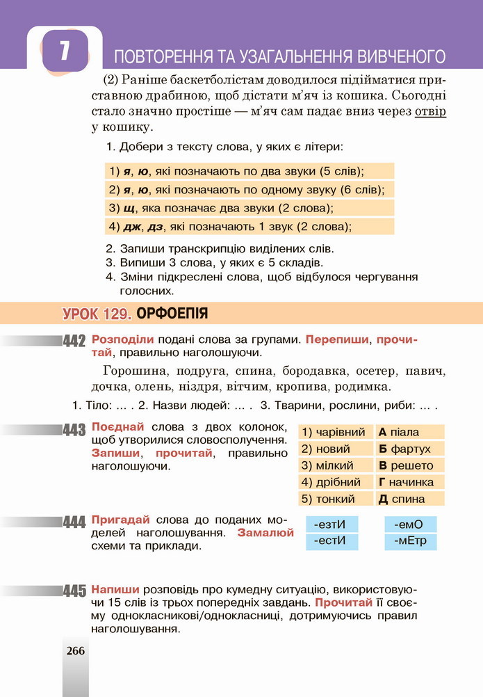 Українська мова 5 клас Онатій