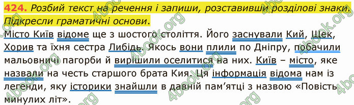 ГДЗ Українська мова 5 клас Онатій 2022