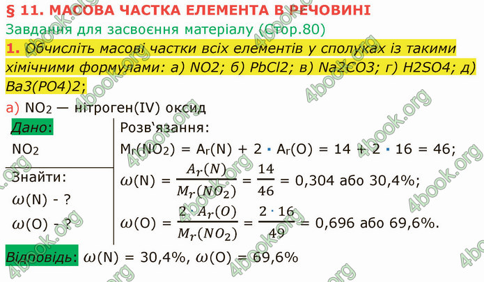 Відповіді Хімія 7 клас Григорович 2015. ГДЗ