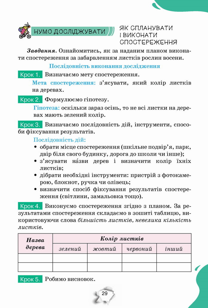 Пізнаємо природу 5 клас Коршевнюк 2022