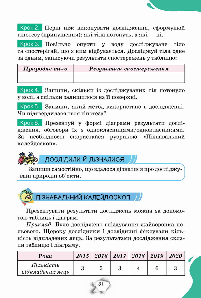 Пізнаємо природу 5 клас Коршевнюк 2022