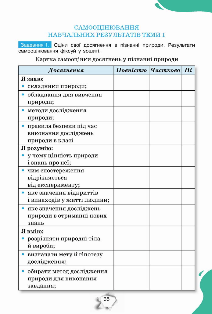 Пізнаємо природу 5 клас Коршевнюк 2022