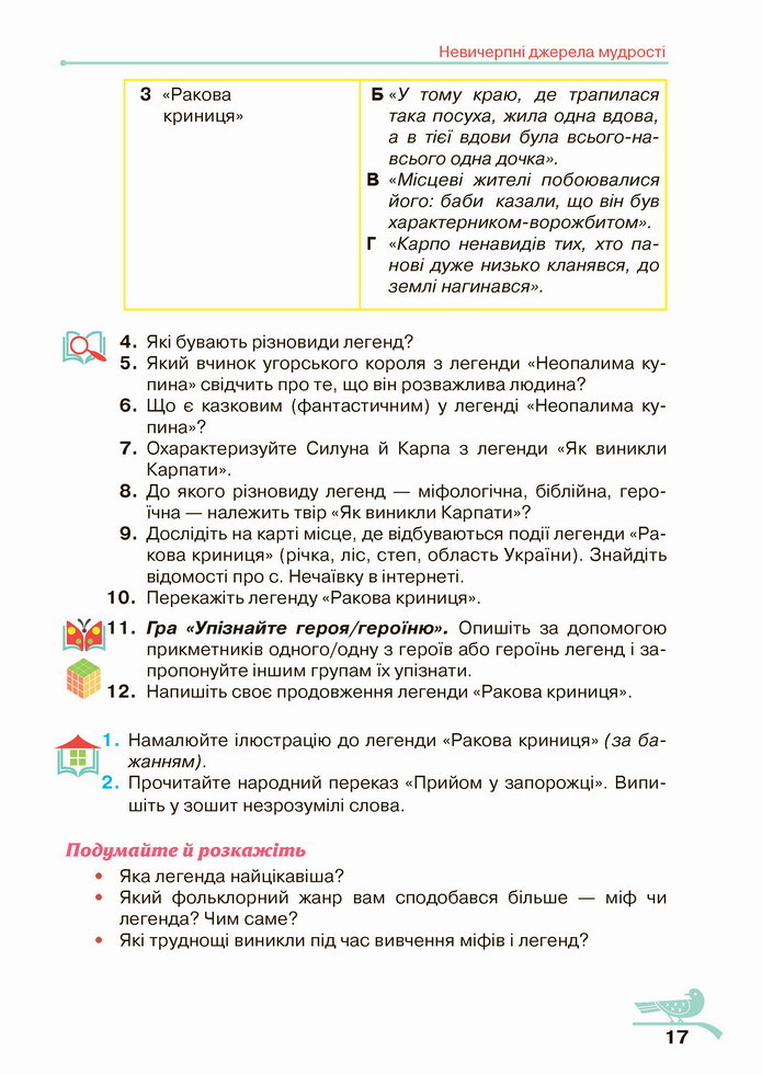 Українська література 5 клас Авраменко 2022