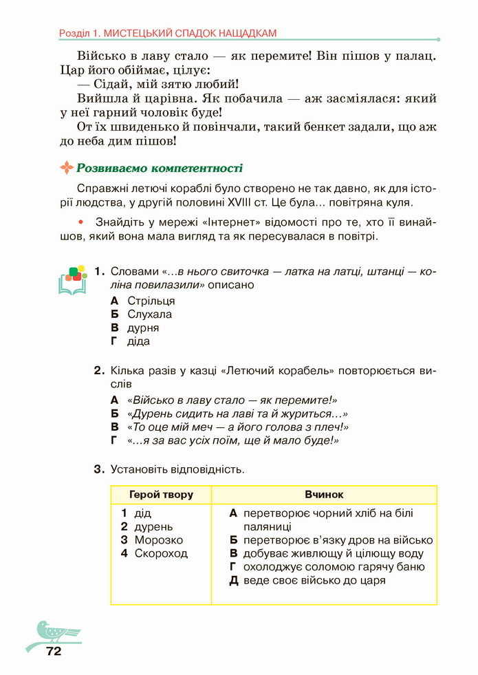 Українська література 5 клас Авраменко 2022