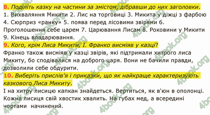 ГДЗ Українська література 5 клас Авраменко 2022