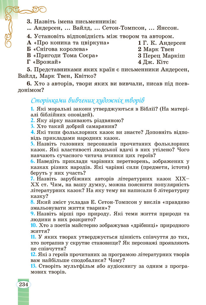 Зарубіжна література 5 клас Волощук 2022