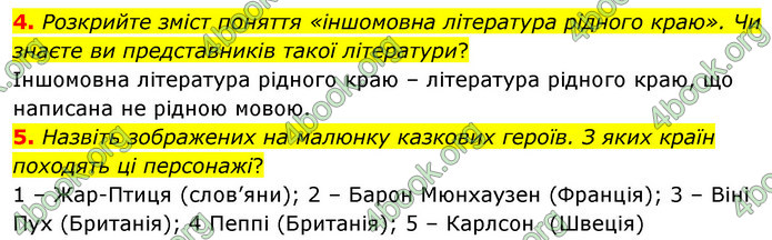 ГДЗ Зарубіжна література 5 клас Волощук 2022