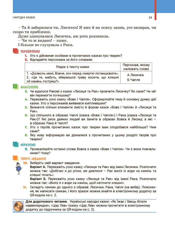 Українська література 5 клас Заболотний 2022